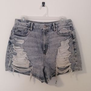 American Eagle Denim Mom Shorts Size 8
